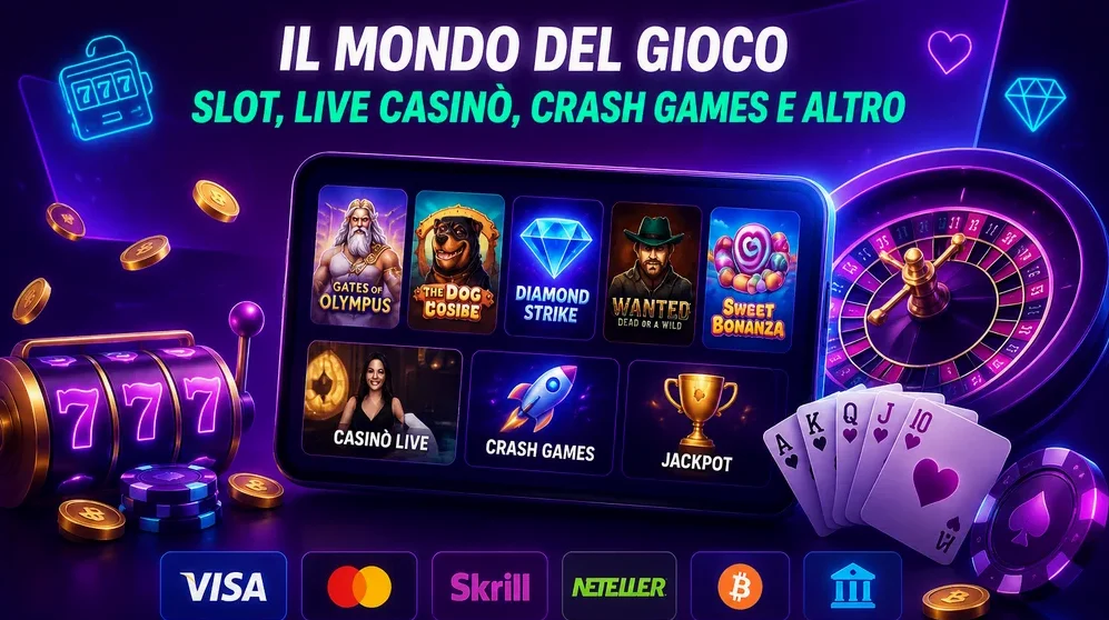 loghi Visa, Mastercard, Skrill, Neteller, Bitcoin